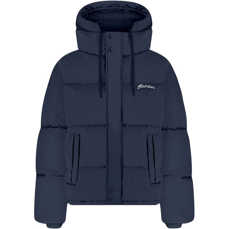 Flâneur Doudoune Signature Puffer Jacket | Navy blau