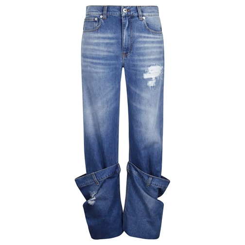 J.W.Anderson Jeans Baggy Jeans With Detailed Cuffs Blue