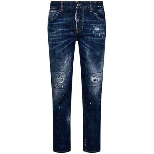 Dsquared2 Blue Cropped Jeans Blue Cropped Jeans