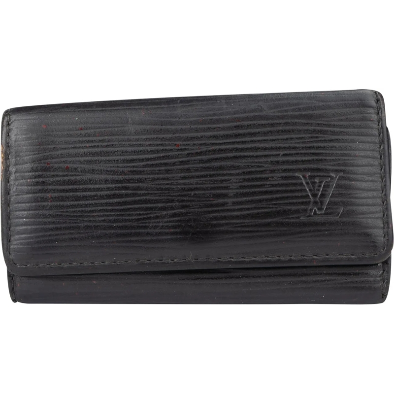 Louis Vuitton Geldbörse Louis Vuitton Noir Epi Leather Keyholder schwarz