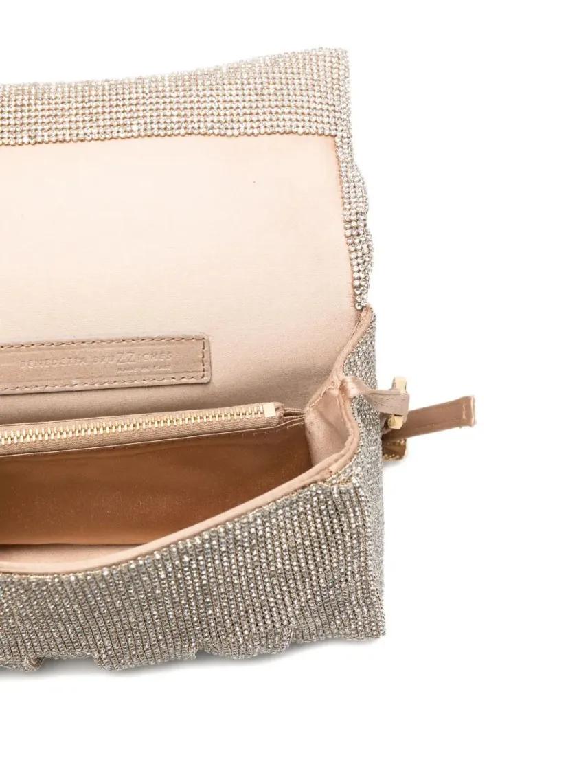 Thumbnail - Benedetta Bruzziches Hobo Bags - Structured Handbag With Detachable Shoulder Strap - Gr. unisize - in Grau - für Damen