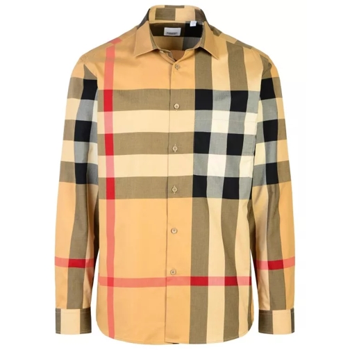 Burberry Summerton' Beige Cotton Shirt Brown 