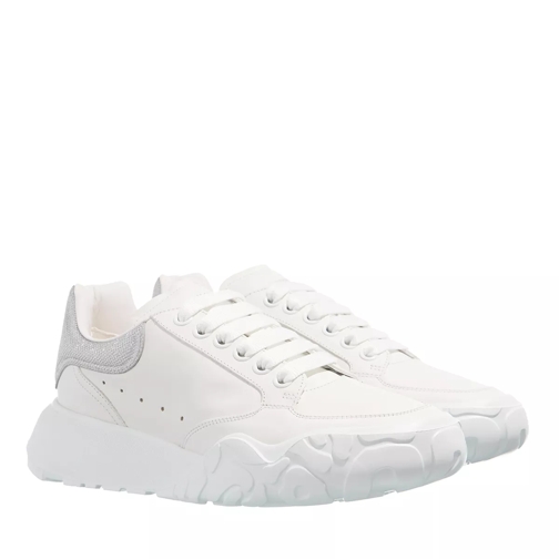 Alexander McQueen Sneakers Leather  White / Silver Low-Top Sneaker