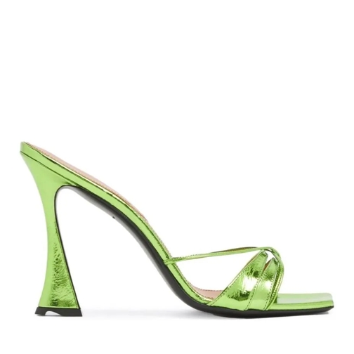 D'ACCORI Sandale Lust Mule High Heels Green