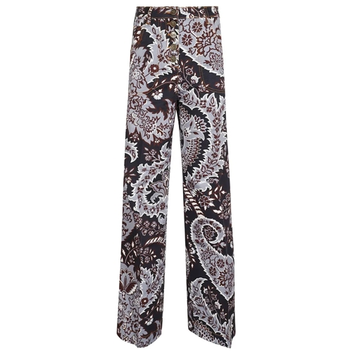 Etro Jeans Multicolor Flared Denim Jeans Multicolor