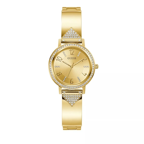 Guess Tri Luxe Ladies Gold Quartz Horloge