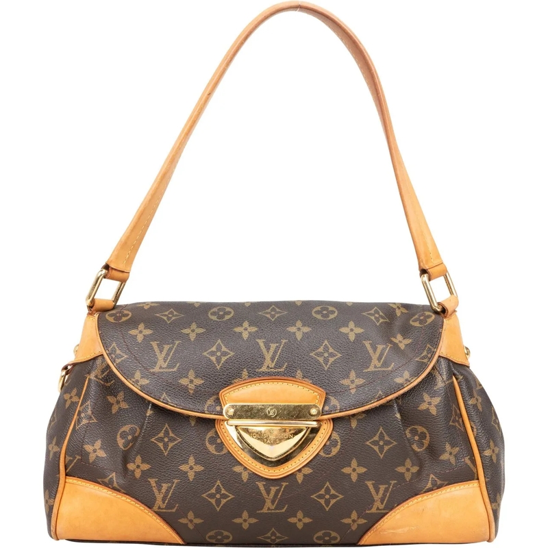 Louis Vuitton Tote Louis Vuitton Canvas Monogram Beverly MM Shoulder  braun