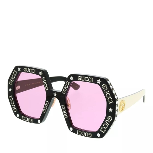 Gucci GG0772S-012 55 Sunglass WOMAN ACETATE BLACK Sonnenbrille