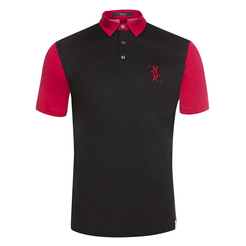 BILLIONAIRE Top Poloshirt Double B schwarz