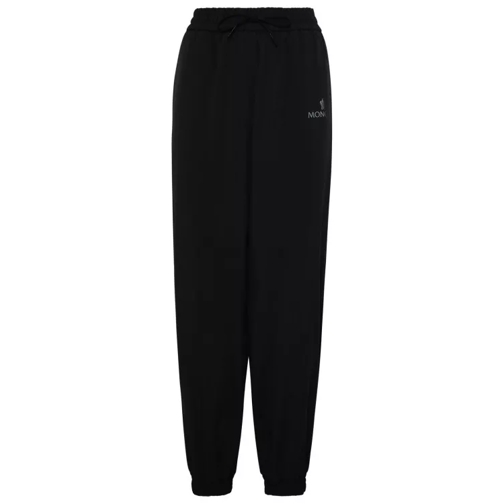 Moncler Black Polyester Pants Black 