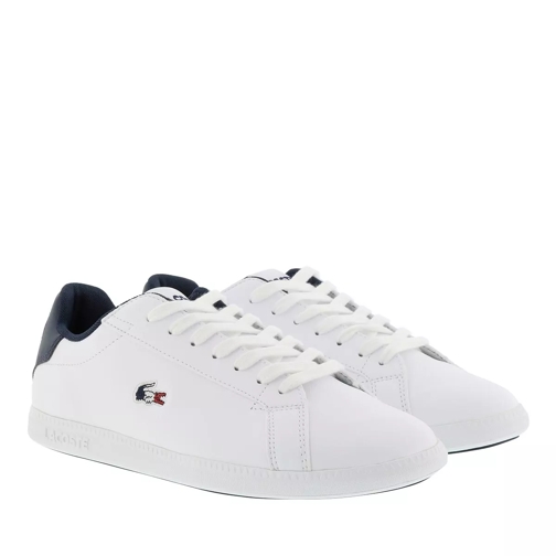 Lacoste Graduate Tri White Navy Red Low-Top Sneaker