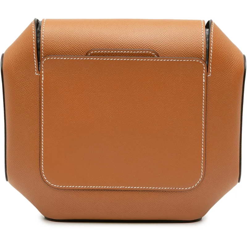 Hermès Pochette Epsom Octogone Clutch braun