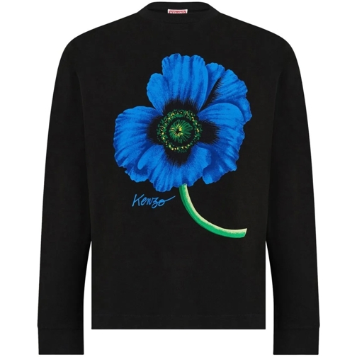 Kenzo  Poppy Flower Logo Seasonal Classic T-shirt schwarz