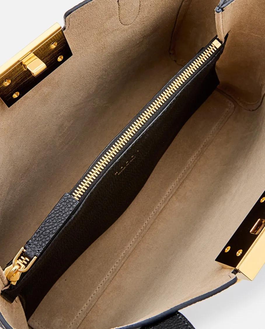 Marni Shoppers & Totes Black Handbag With Gold-Tone Clasp in zwart
