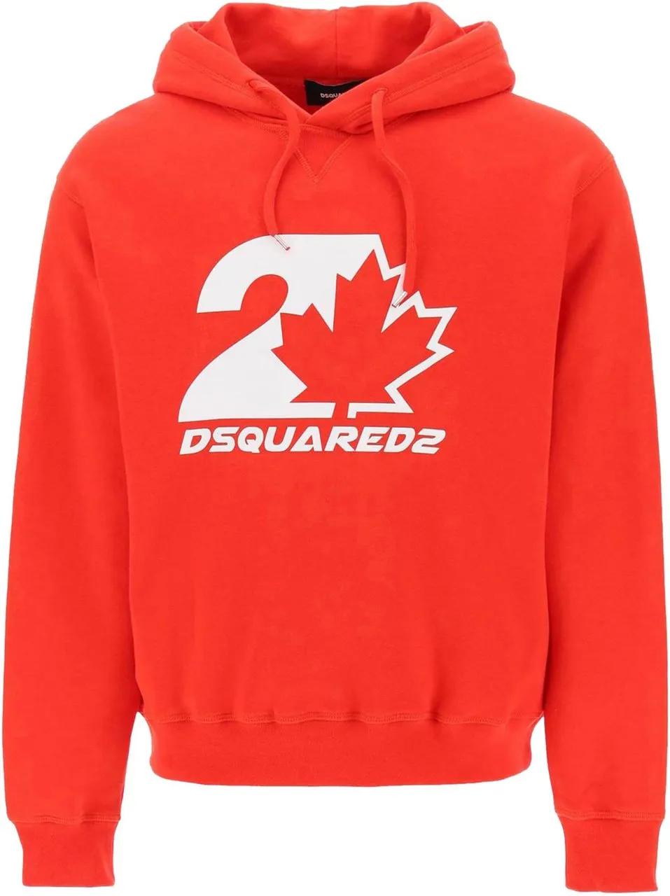 Thumbnail - Dsquared2 - hoodie dsquared printed - Größe M - rot