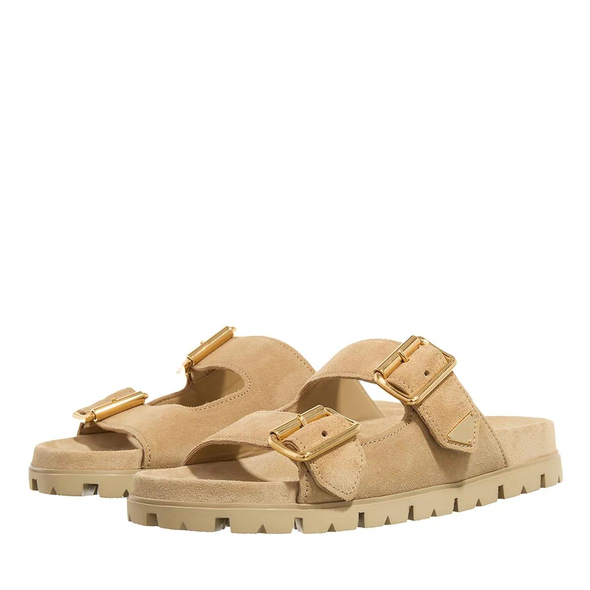 Prada Sandalen & Sandaletten - Sandali Scamosciato - Gr. 37 (EU) - in Beige - für Damen