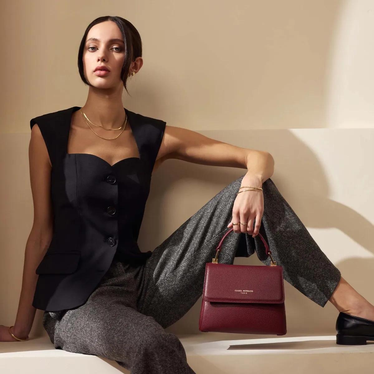 Isabel Bernard Crossbody bags Femme Forte Heline Handtasche in rood