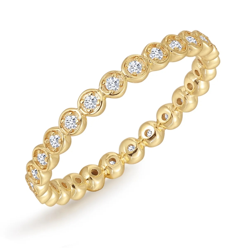 Trilani Ring Sterling Silber Ring Zirkonia gold(Image 2)