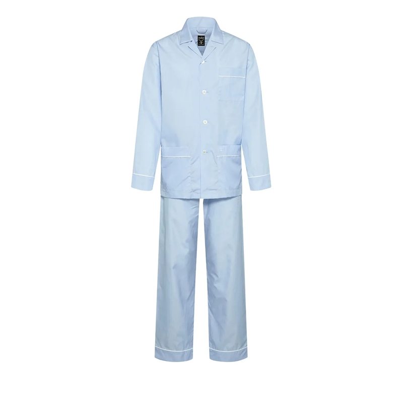 VAN LAACK  Schlafanzug Uni blau