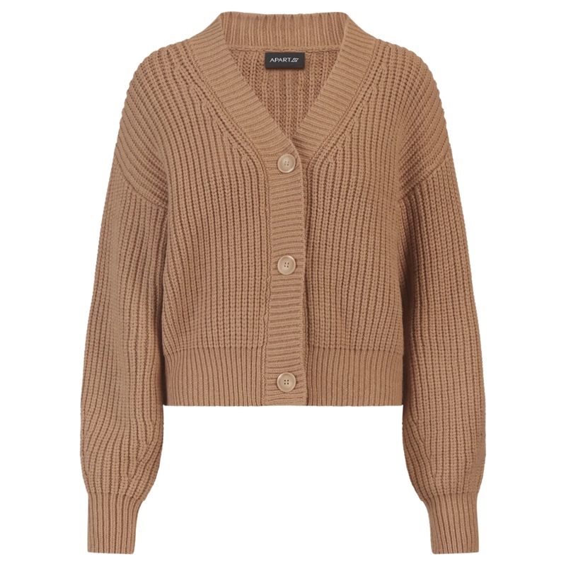 Apart Strickjacke Oversized Strickjacke braun