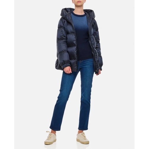 Max Mara Overgangsjas Seia Short Hooded Down Jacket Blue