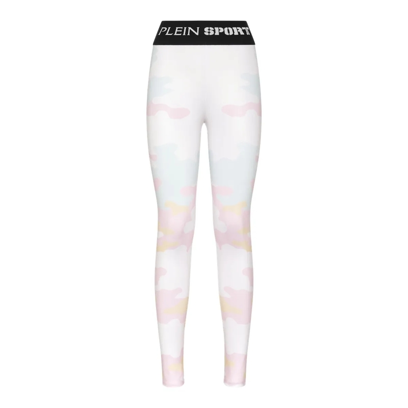 Plein Sport Leggings Leggings Camouflage weiss