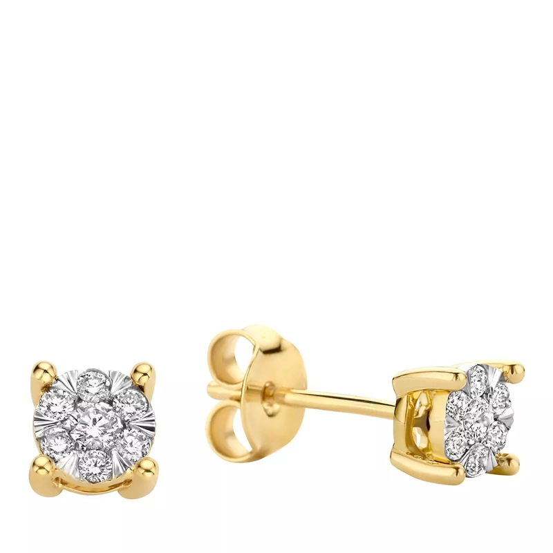 Isabel Bernard Boucles d'oreilles à tige De la Paix Hanaé 14 karat stud ear studs | diamond Gold