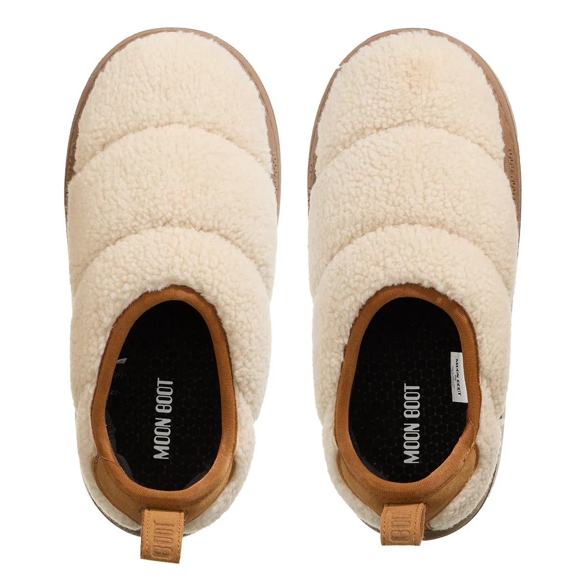 Thumbnail - Moonboot Slipper & Pantoletten - Mb Park Puffer Fleece - Gr. 36 (EU) - in Beige - für Damen