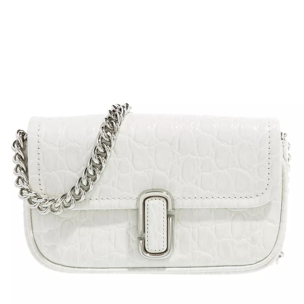 Marc Jacobs The Croc Embossed Mini Shoulder Bag Ivory | Crossbody Bag