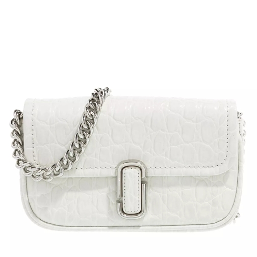 Marc Jacobs The Croc Embossed Mini Shoulder Bag Ivory Crossbody Bag