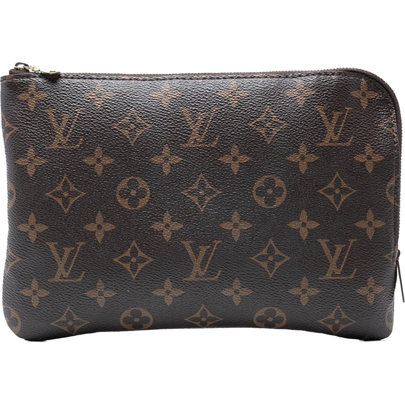 Louis Vuitton Clutch Monogram Etui Voyageur PM braun