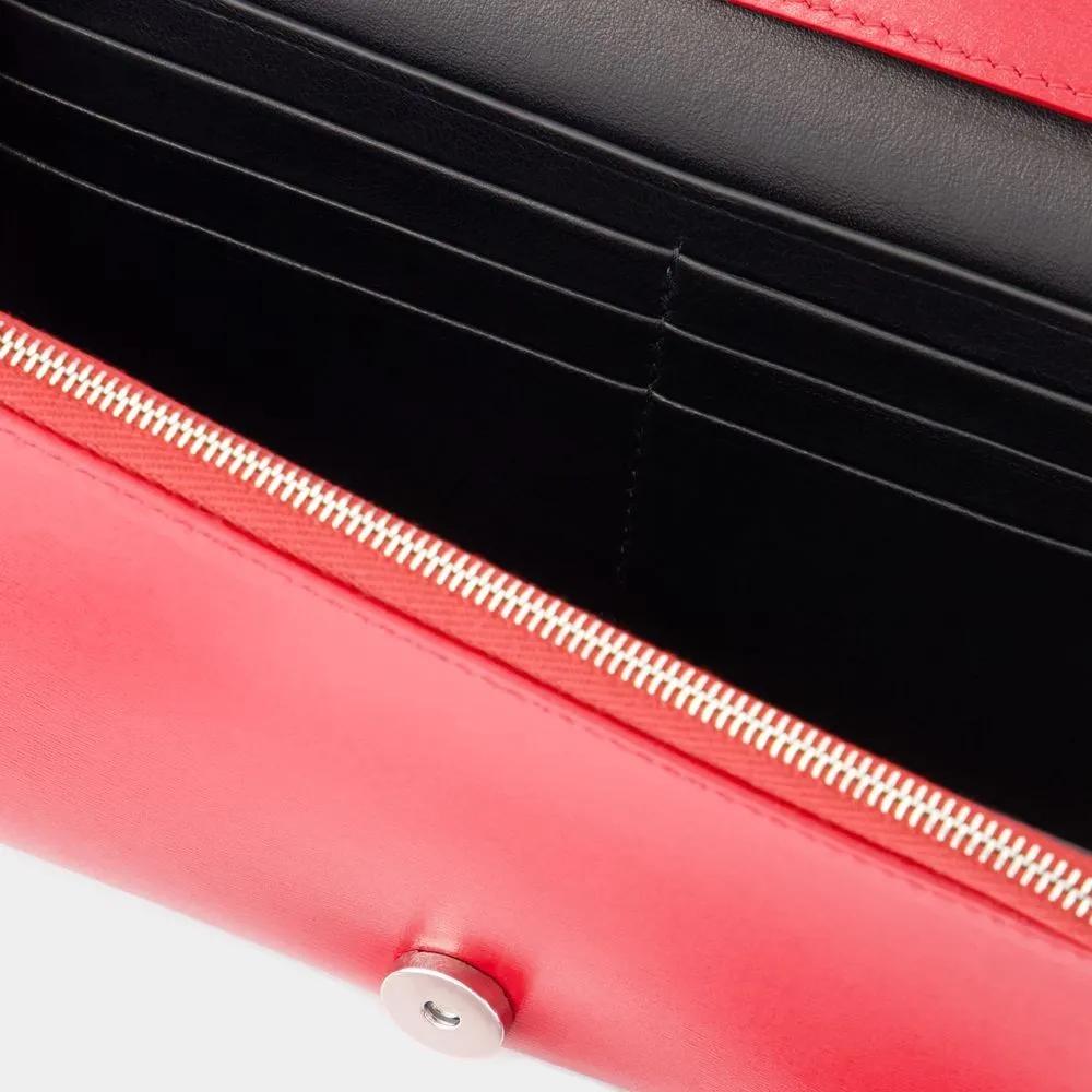 Jil Sander Hobo bags All Day Crossbody Leather Red in rood
