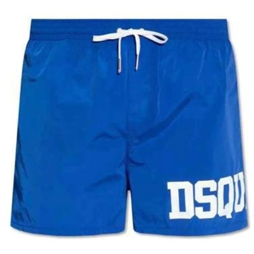 Dsquared2  Logo Zwembroek Heren Blauw schwarz