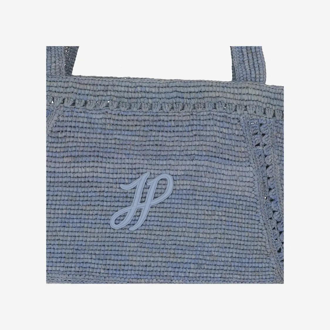 Patou Shoppers & Totes Raffia Tote With Embroidered Logo in blauw