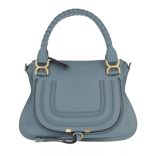 Chloé Marcie Shoulder Bag Medium Mirage Blue Satchel