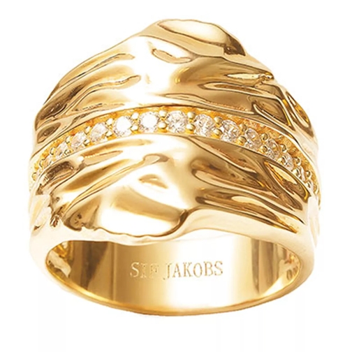 Sif Jakobs Jewellery Vulcanello Grande Ring Yellow Gold Ring med sammanlänkande delar