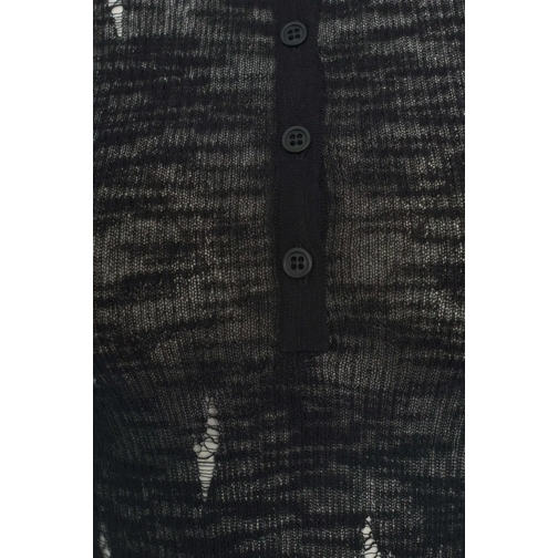 Pinko T-shirts Top with destroyed details schwarz (Image 4)