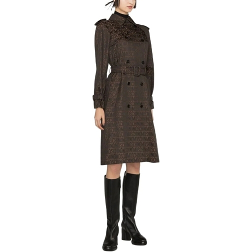 Moschino  Coats Brown schwarz