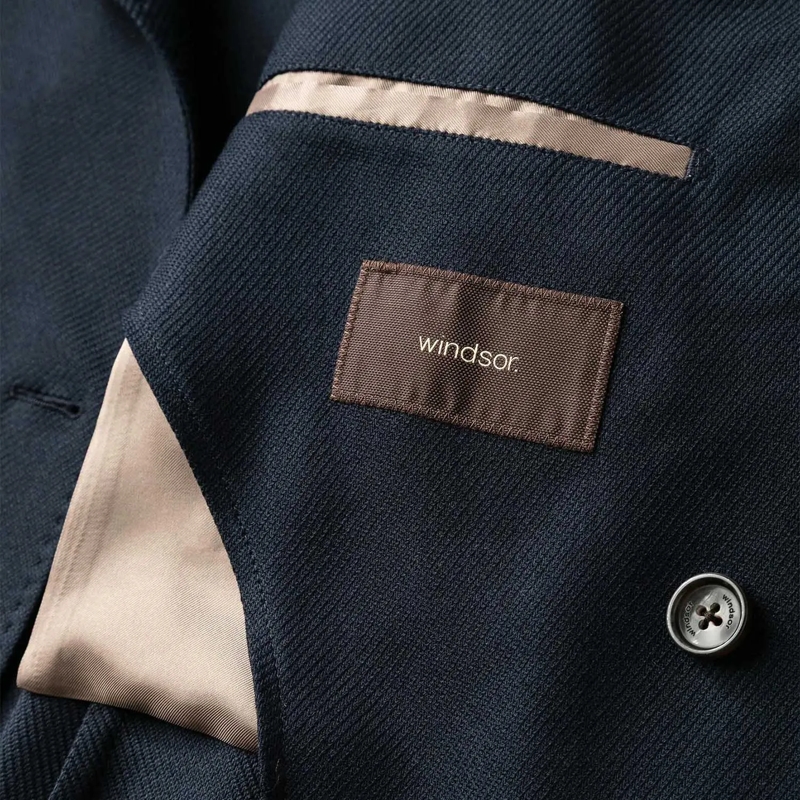 windsor. Veste de costume Doppelreiher Salio mit Schurwolle dunkelblau(Image 4)