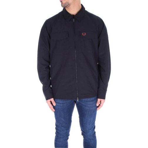 Fred Perry Vestes en duvet Jackets Black schwarz