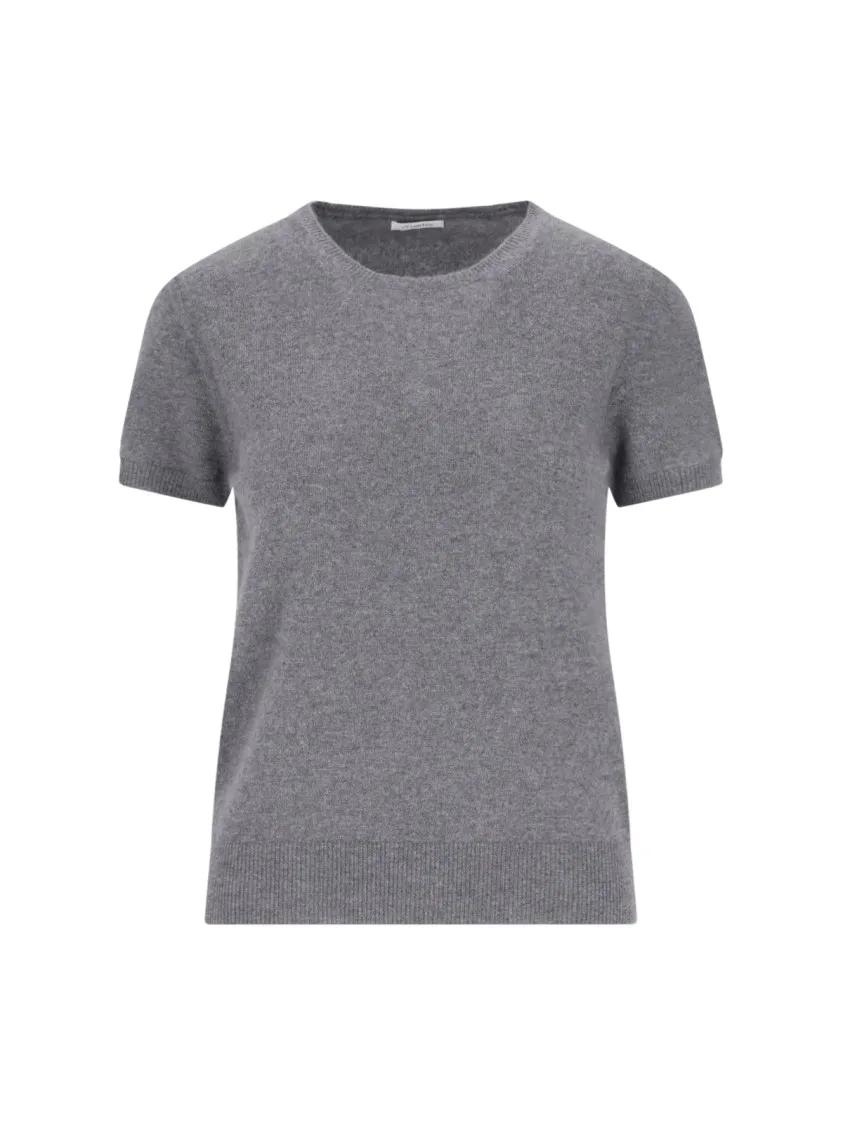 Thumbnail - Malo - Cashmere Sweater With Classic Crew Neckline - Größe 42 - grau