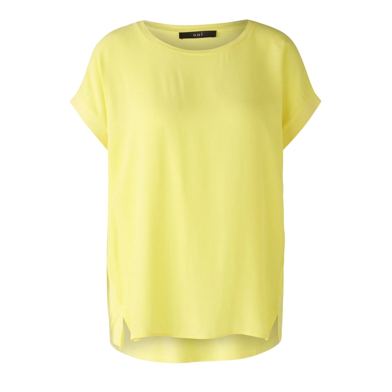 Oui Bluse Blusenshirt AYANO gelb