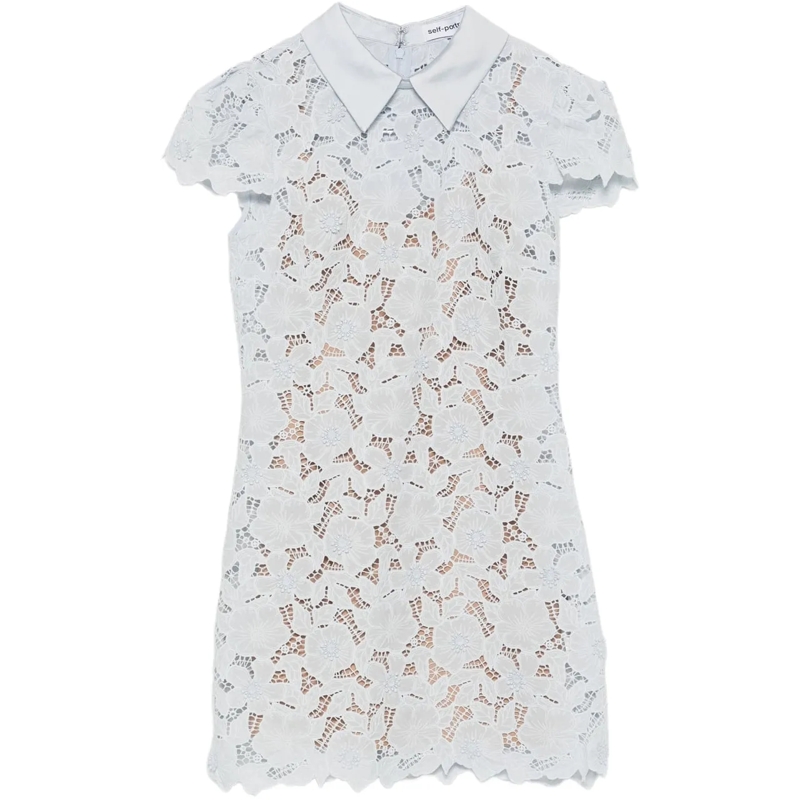 Self Portrait Midikleid dress blue blau