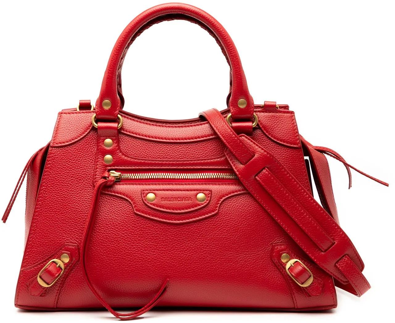 Balenciaga Hobo Bags - Small Grained Calfskin Motocross Neo Classic City - Gr. unisize - in Rot - für Damen