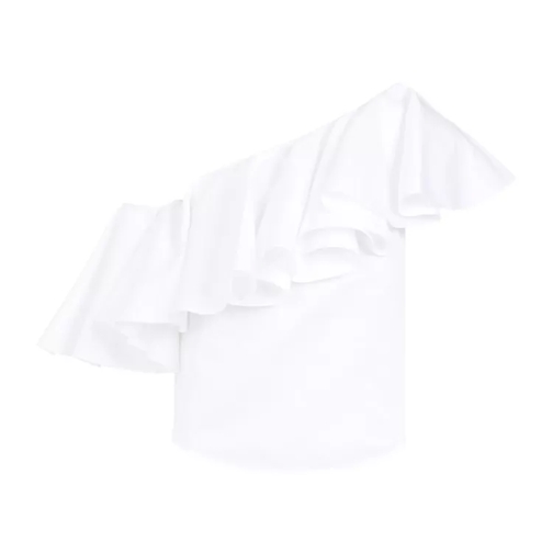 Giambattista Valli  White Ivory Cotton Top White