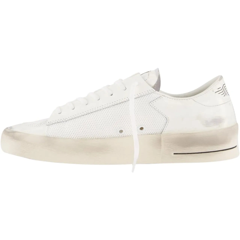 Golden Goose Low-Top-Sneaker Stardan Net Upper Shiny Leather Toe And Heel Suede Grey(Image 12)