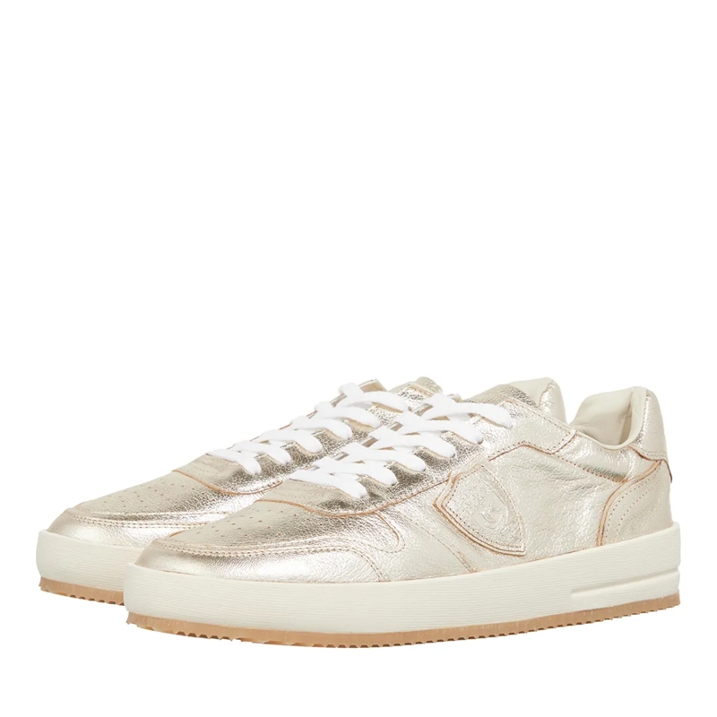 Philippe Model Low-Top-Sneaker Nice Low Woman Metal_Or