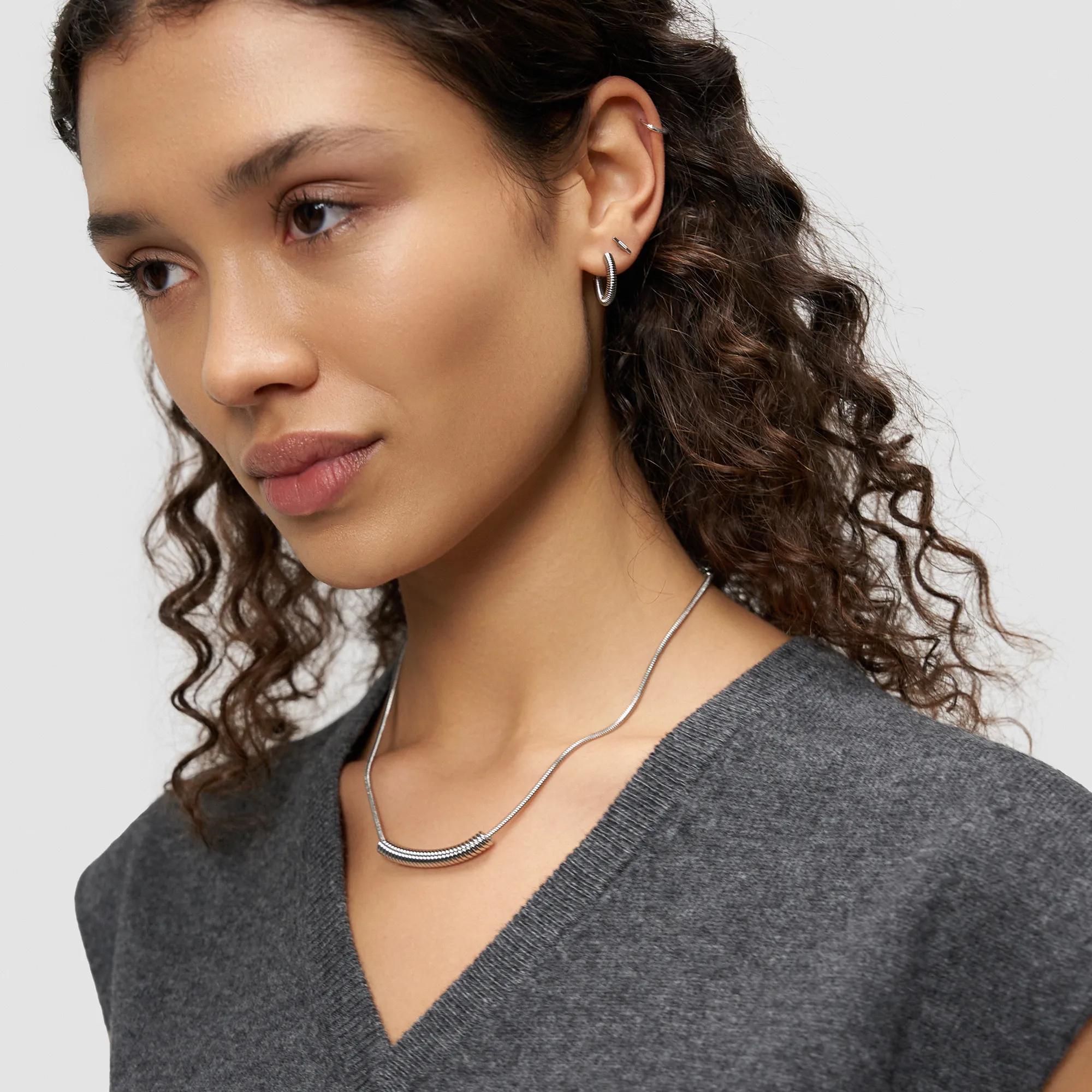 Thumbnail - Liebeskind Berlin Halskette - Edelstahl Twist - Gr. unisize - in Silber - für Damen