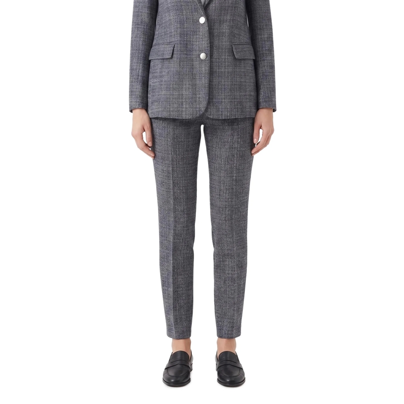 Fabiana Filippi Freizeithose Stoffhose Montefalco aus Merinowolle dunkelblau(Image 2)