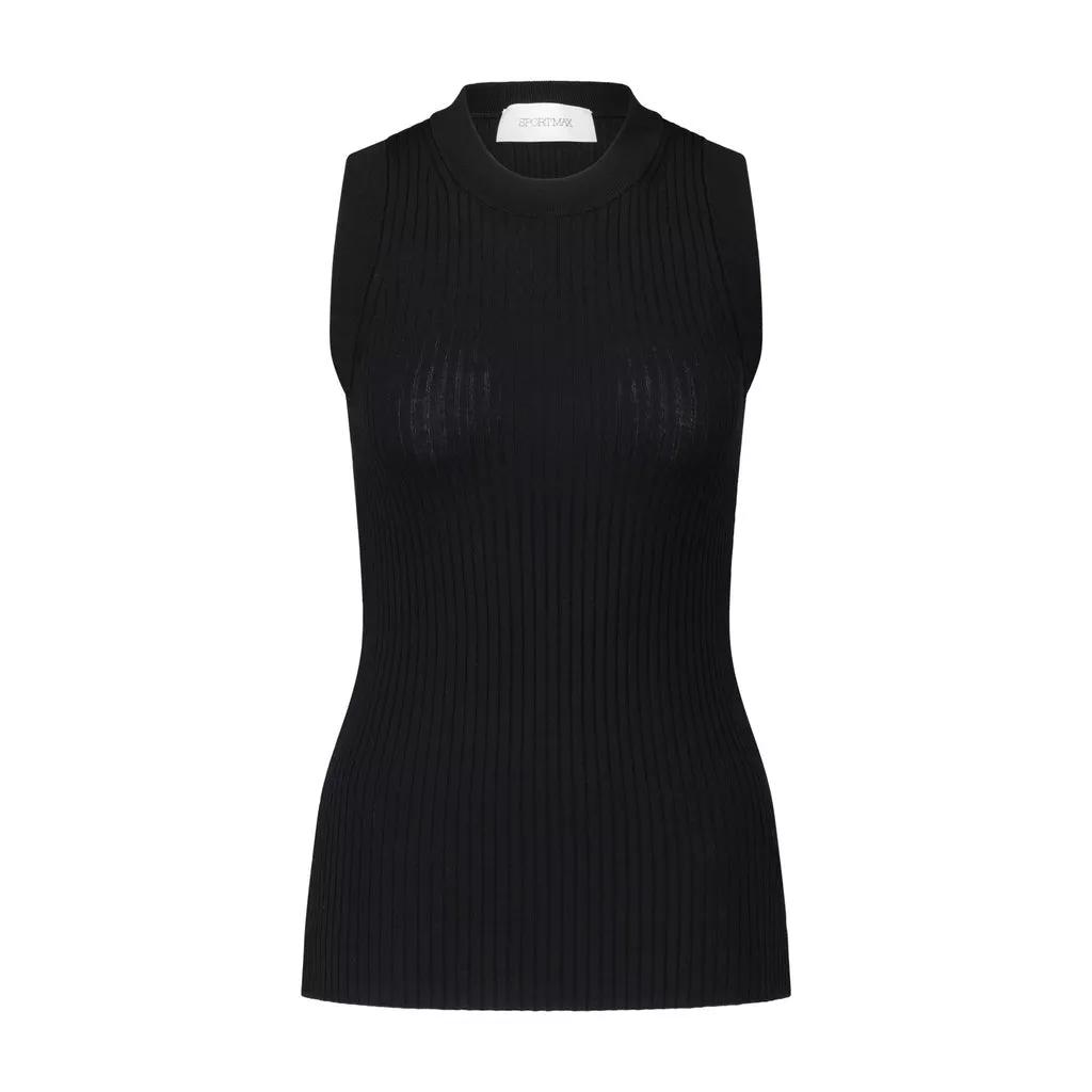 Sportmax - Top Toledo aus Rippstrick - Größe M - black